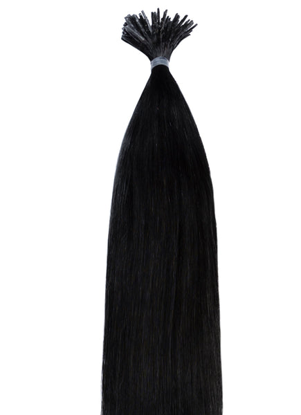 20 Inch Microbead Stick/ I-Tip Hair Extensions #1 Jet Black