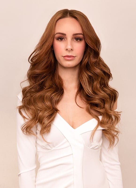 20 Inch Nail U Tip Hair Extensions 6 Light Chestnut Brown