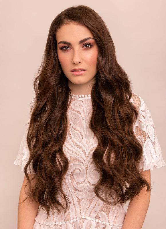 Dark brown halo hair extensions Clearance