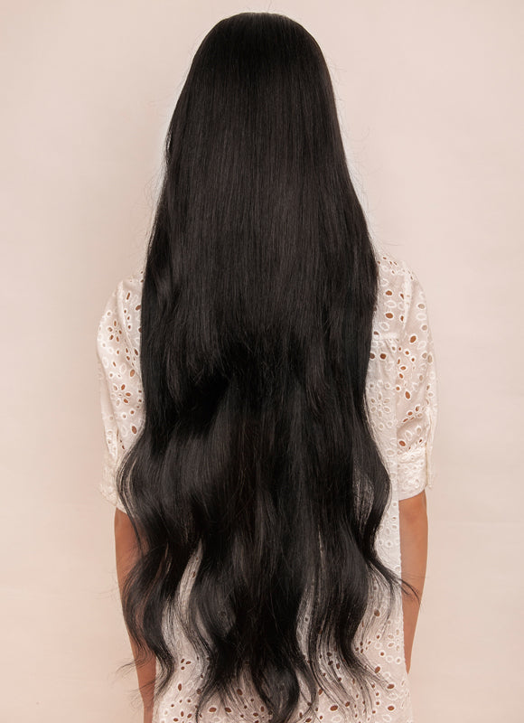 30 inch Ultimate Volume Clip in Hair Extensions #1 Jet Black