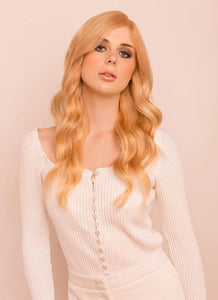 16 Inch Deluxe Clip in Hair Extensions #27 Strawberry Blonde