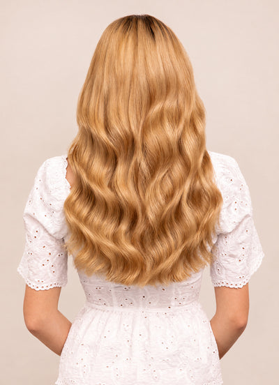 16 inch Ultimate Volume Clip in Hair Extensions #14 Dark Blonde
