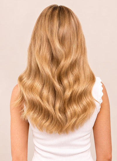 16 inch Ultimate Volume Clip in Hair Extensions #16 Light Golden Blonde
