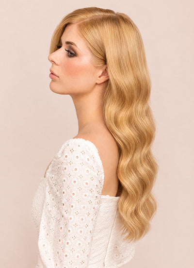 16 inch Full Volume Clip in Hair Extensions #27 Strawberry Blonde