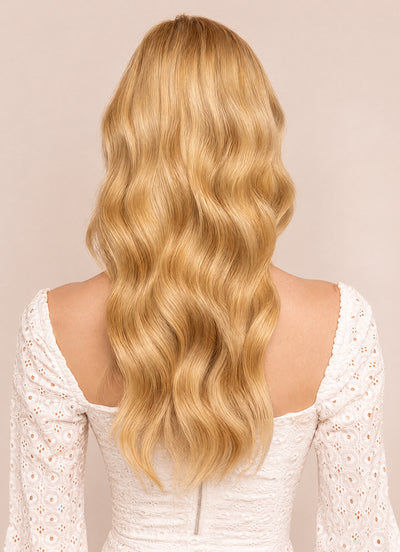 16 inch Full Volume Clip in Hair Extensions #27 Strawberry Blonde