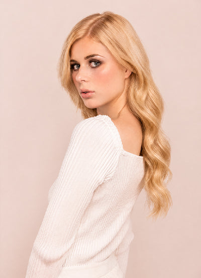 16 inch Ultimate Volume Clip in Hair Extensions #27 Strawberry Blonde