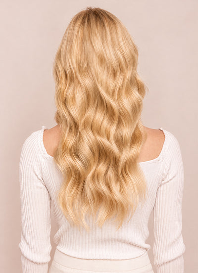 16 inch Ultimate Volume Clip in Hair Extensions #27 Strawberry Blonde