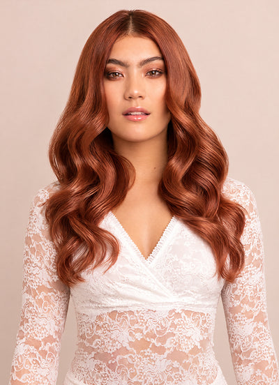 16 inch Ultimate Volume Clip in Hair Extensions #33 Dark Auburn Red