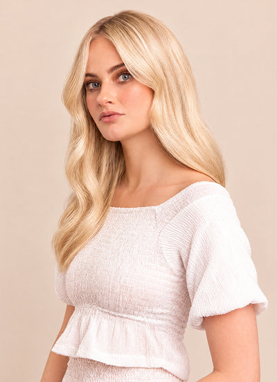 16 inch Full Volume Clip in Hair Extensions #60 Light Blonde
