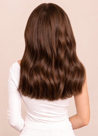 16 inch Ultimate Volume Clip in Hair Extensions #2 Dark Brown
