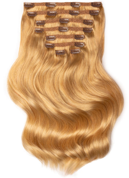 16 Inch Deluxe Clip in Hair Extensions #16 Light Golden Blonde