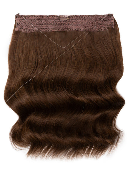 16 Inch Halo Hair Extensions #2 Dark Brown