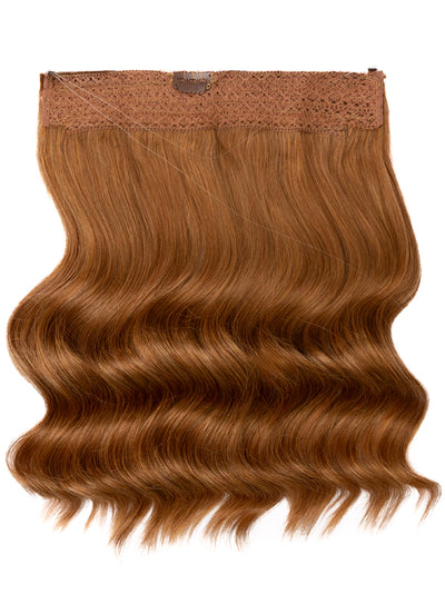 16 inch Halo Hair Extensions in #6 Light Chestnut Brown