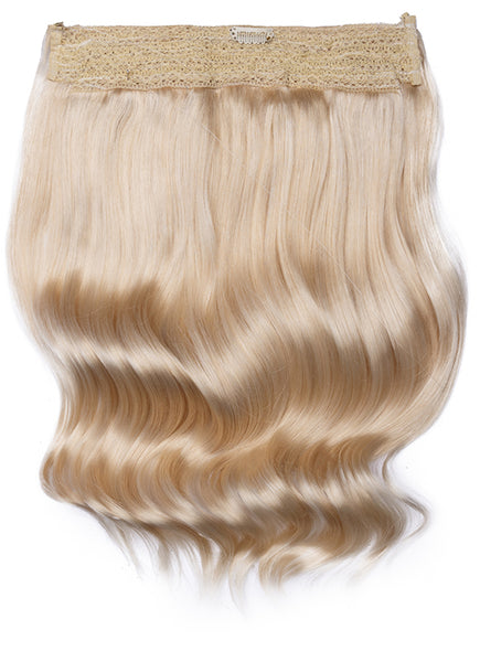 16 Inch Halo Hair Extensions #Ice Blonde