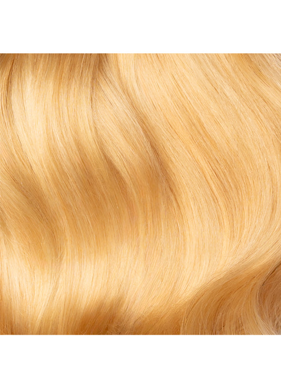 16 inch Ultimate Volume Clip in Hair Extensions Light Blonde with Strawberry Blonde Highlights