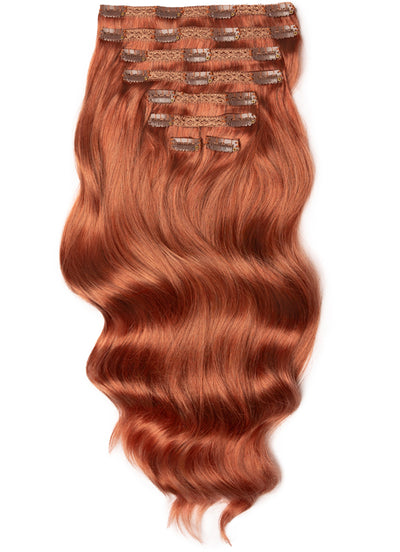 16 inch Ultimate Volume Clip in Hair Extensions #33 Dark Auburn Red
