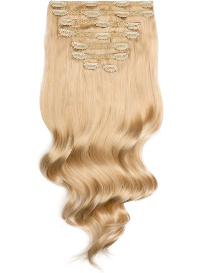 16 inch Ultimate Volume Clip in Hair Extensions #60A Light Ash Blonde