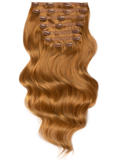 16 inch Ultimate Volume Clip in Hair Extensions #8 Chestnut Brown