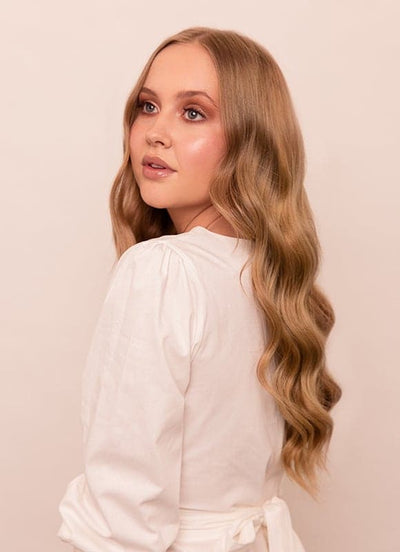 20 inch Seamless Clip in Hair Extensions #18 Golden Blonde