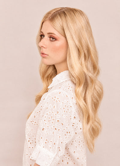 20 inch Full Volume Clip in Hair Extensions #27 Strawberry Blonde