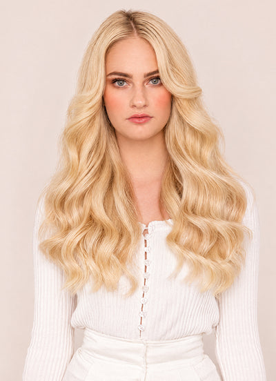 20 inch Ultimate Volume Clip in Hair Extensions  #60 Light Blonde