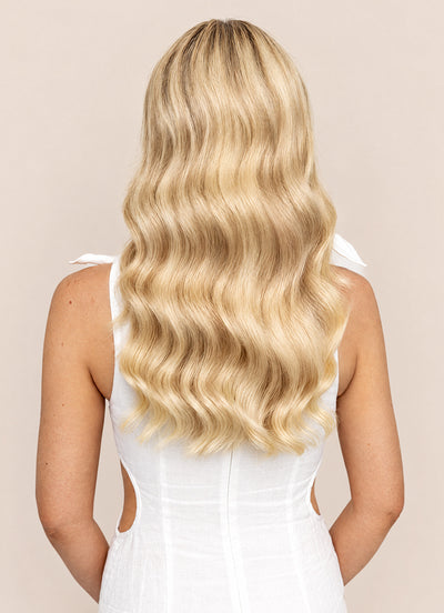 20 inch Ultimate Volume Clip in Hair Extensions  #60A Light Ash Blonde
