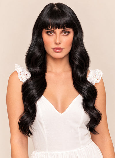 20 inch Full Volume Clip in Hair Extensions #1 Jet Black