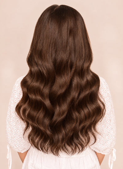 20 inch Ultimate Volume Clip in Hair Extensions  #1C Mocha Brown