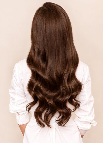 20 inch Full Volume Clip in Hair Extensions #2 Dark Brown