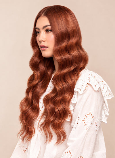 20 inch Ultimate Volume Clip in Hair Extensions  #33 Dark Auburn Red