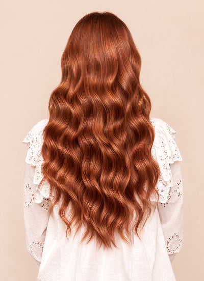 20 inch Ultimate Volume Clip in Hair Extensions  #33 Dark Auburn Red