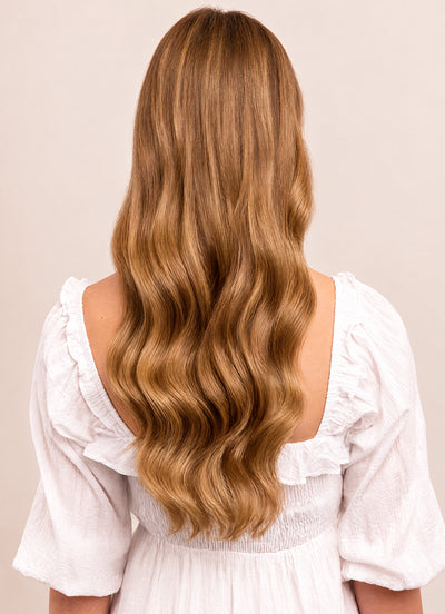 20 inch Full Volume Clip in Hair Extensions #8 Chestnut Brown