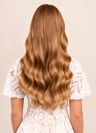 20 inch Ultimate Volume Clip in Hair Extensions  #8 Chestnut Brown