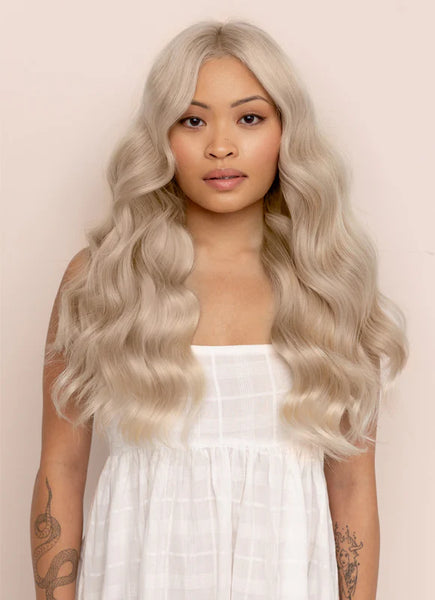 20 Inch Keratin Bond/ Fusion Hair Extensions Nail/ U-Tip #Light Grey