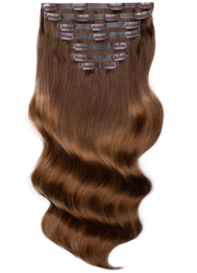 20 inch Seamless Clip in Hair Extensions #T02/04 Ombre