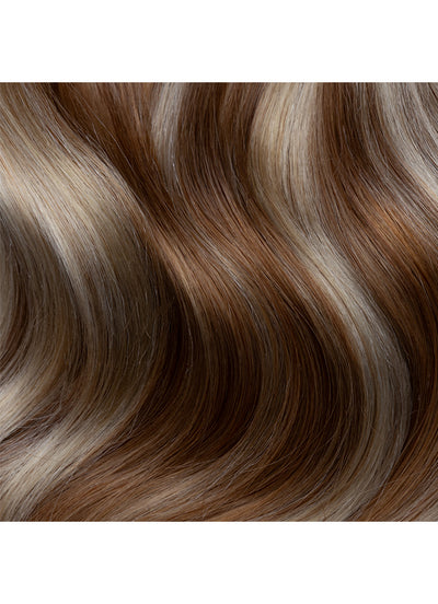 20 inch Ultimate Volume Clip in Hair Extensions in Brown & Blonde (Bronde) Balayage