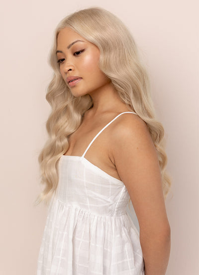 20 inch Ultimate Volume Clip in Hair Extensions  Light Grey