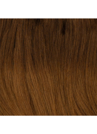 22 inch Halo Hair Extensions in Dark to Medium Brown Ombre