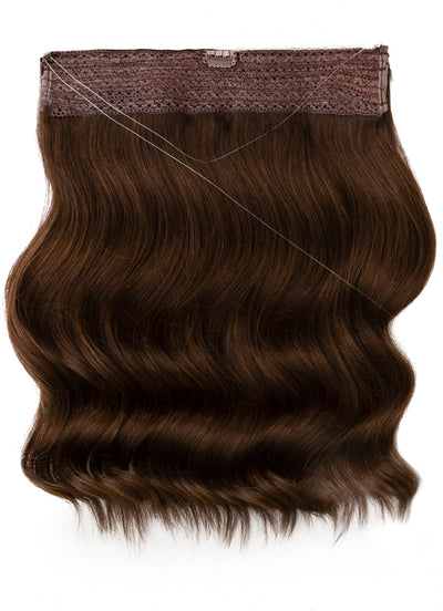 22 inch Halo Hair Extensions in #1C Mocha Brown