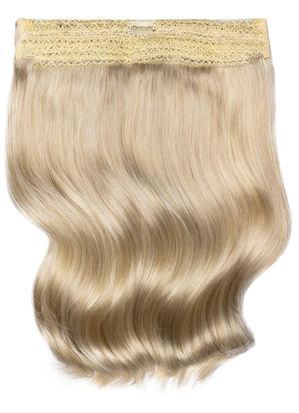 22 Inch Halo Hair Extensions #60W Platinum Blonde