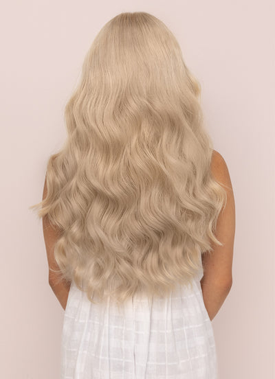 22 inch Halo Hair Extensions in Light Grey