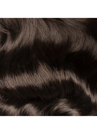 24 inch Deluxe Clip in Hair Extensions #1B Natural Black