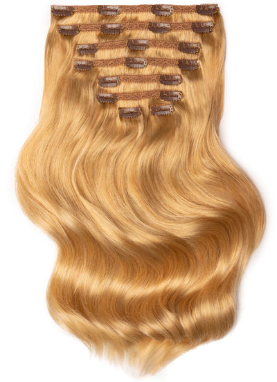 24 inch Ultimate Volume Clip in Hair Extensions  #16 Light Golden Blonde