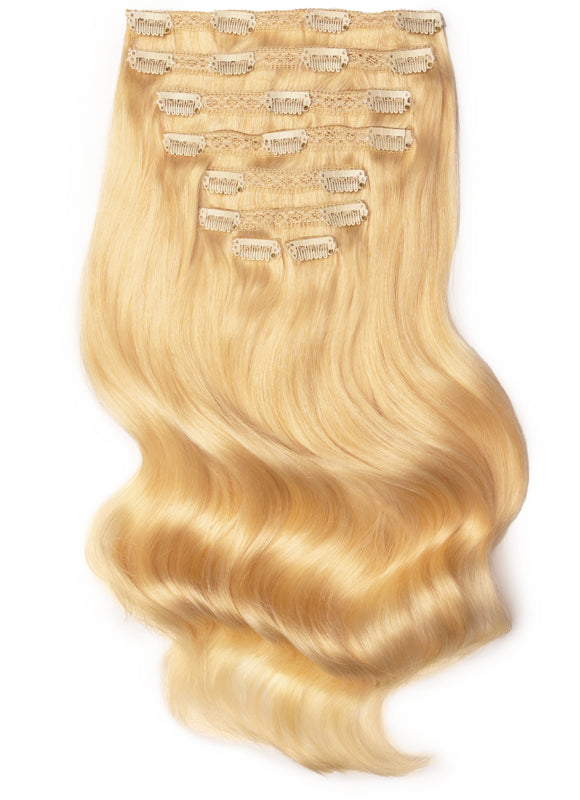 Fancy Hair Clip In Dk Blonde deals Extensions