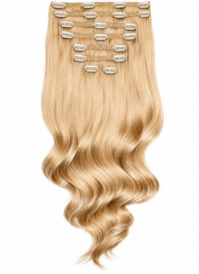 20 inch Ultimate Volume Clip in Hair Extensions  #60A Light Ash Blonde