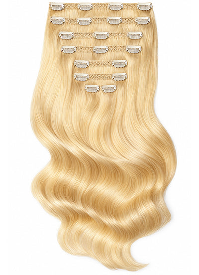 16 inch Full Volume Clip in Hair Extensions #60 Light Blonde