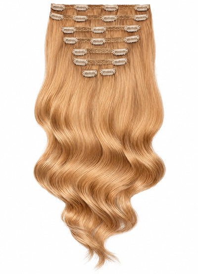 16 inch Ultimate Volume Clip in Hair Extensions #14 Dark Blonde
