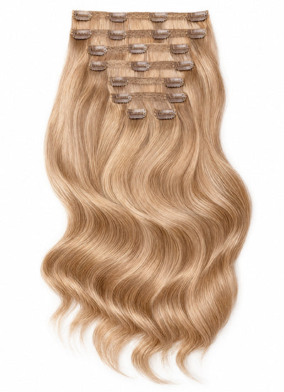 16 inch Ultimate Volume Clip in Hair Extensions #18 Golden Blonde