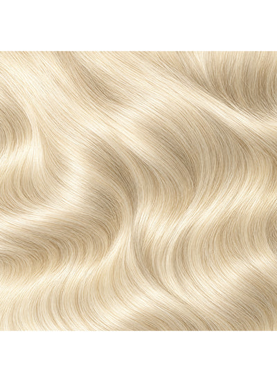 16 inch Full Volume Clip in Hair Extensions Platinum Blonde
