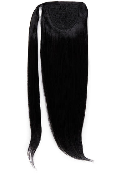 22 Inch Clip in Ponytail Extension #1 Jet Black